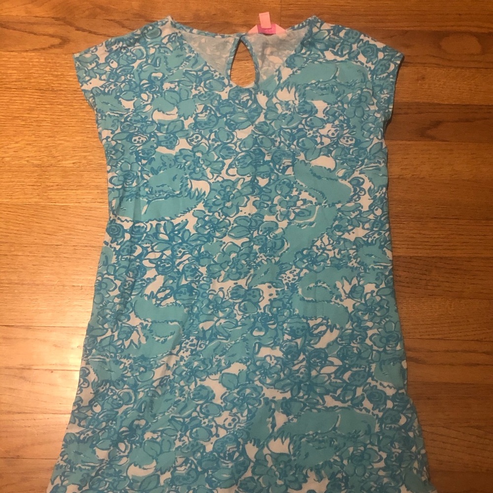 Lily Pulitzer girls casual blue dress